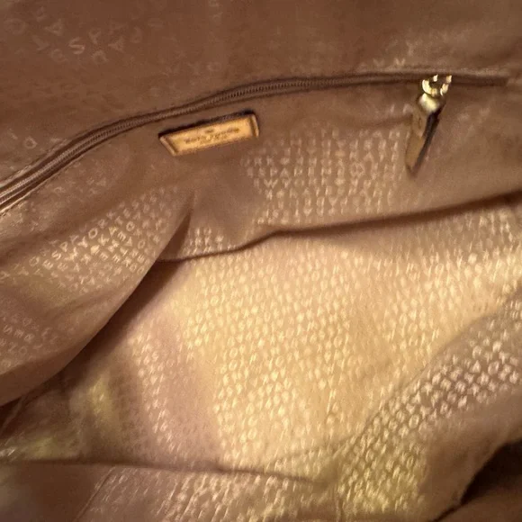 Retro Kate Spade New York Gold Metallic Tote Bag Purse RARE Handbag - Picture 12 of 16